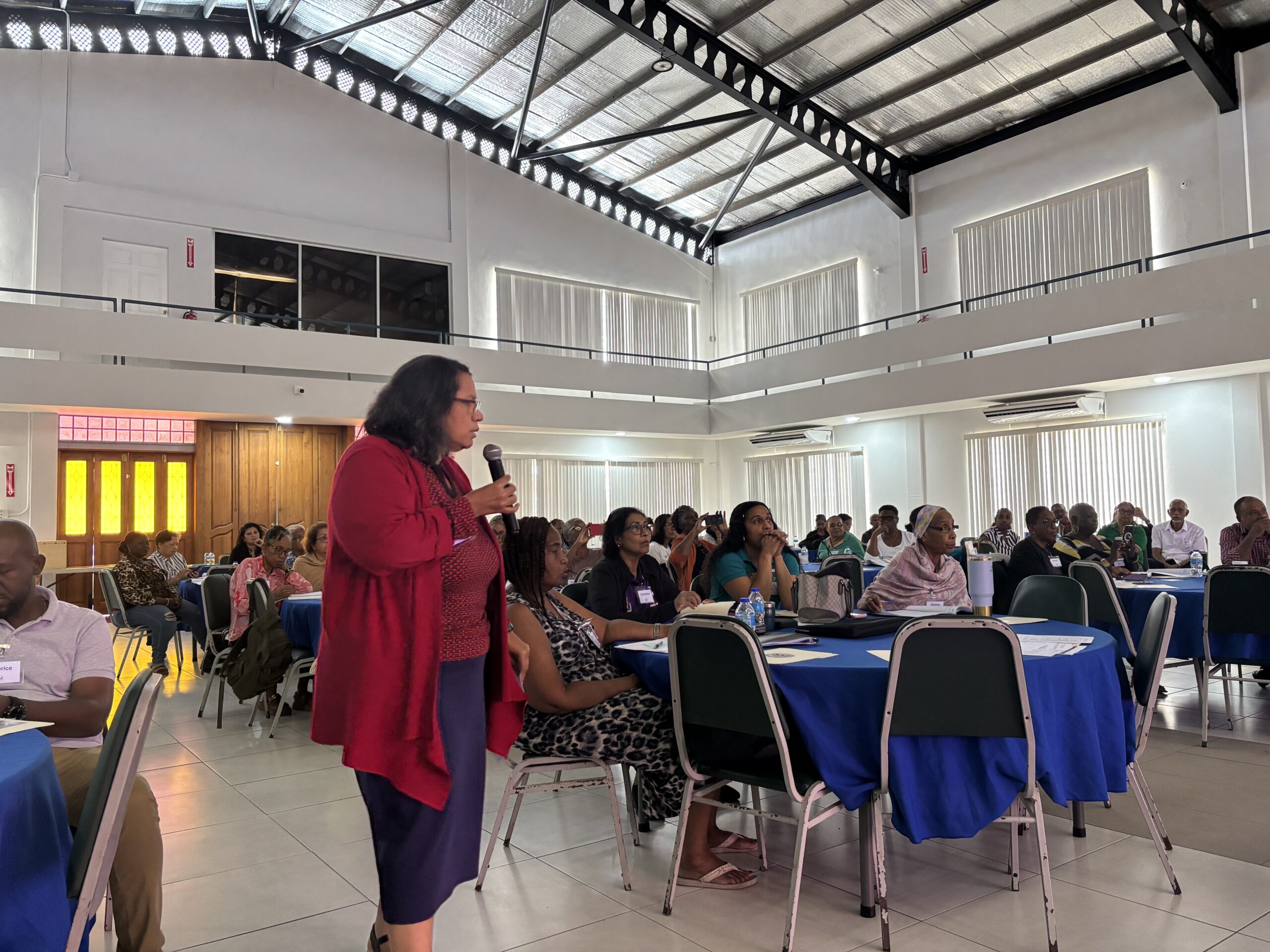 A moment from the Chaguanas Adult programme
